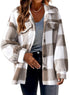 DAMEN FLEECEJACKE IM TRENDIGEN KARODESIGN